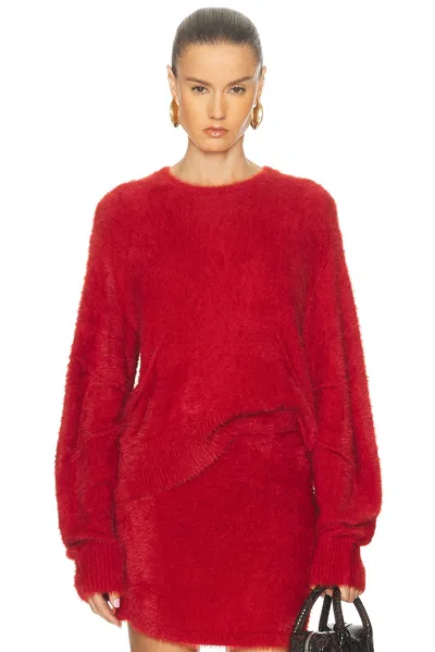 HELMUT LANG EYELASH CREWNECK SWEATER