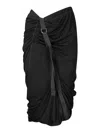 Helmut Lang Midi Skirt In Black