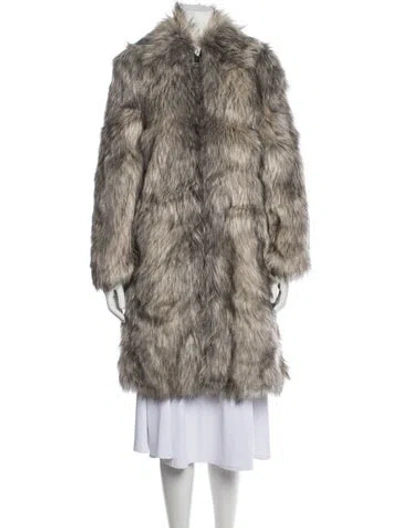 Pre-owned Helmut Lang Faux Fur Coat W/ Tags In Multicolor