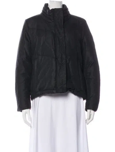 Pre-owned Helmut Lang Faux Fur Jacket In Gray