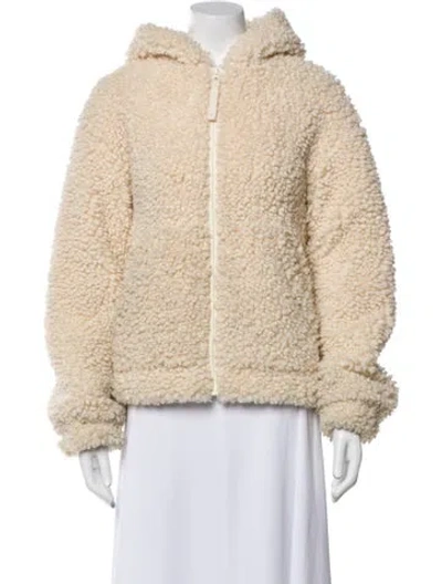 Pre-owned Helmut Lang Faux Fur Jacket In Neutral