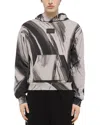 Helmut Lang Feather Studio Hoodie In Gray
