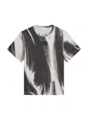 Helmut Lang Feather Tee In Grey