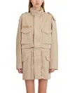 Helmut Lang Field Jacket With Hood In Green
