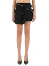 Helmut Lang Field Stretch-cotton Mini Skirt In Black