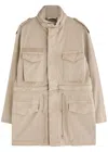 Helmut Lang Convertible Field Jacket In Sand