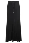 Helmut Lang Semi-transparent Maxi Skirt In Black