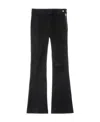 Helmut Lang Vent Wool Blend Bootcut Pants In Black