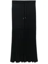 Helmut Lang Stretch-jersey Maxi Skirt In Schwarz