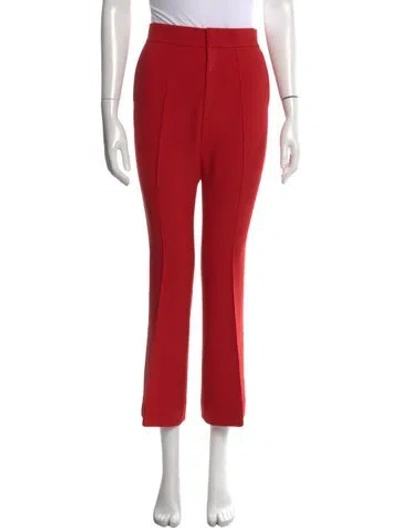 Pre-owned Helmut Lang Flared Pants In Red