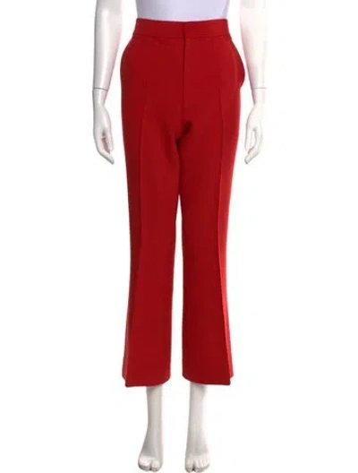 Pre-owned Helmut Lang Flared Pants In Red