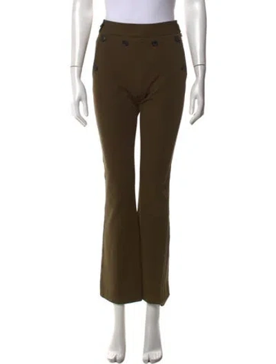 Pre-owned Helmut Lang Flared Pants In Green