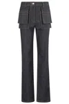 Helmut Lang Flared Utility Jeans
