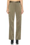 Helmut Lang Satin Straight-leg Trousers In Olive