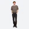 Helmut Lang Flocked Jeans In Flocked Olive