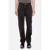 Helmut Lang Men's Slim-fit Flocked Denim Jeans In Flocked Olive