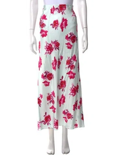 Pre-owned Helmut Lang Floral Print Long Skirt In Multi