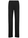 Helmut Lang Fluid Liquid Jersey Pants In Black