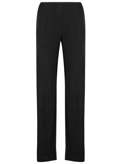 Helmut Lang Fluid Liquid Jersey Pants In Black