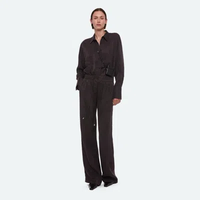 Helmut Lang Fluid Drape Shirt In Truffle