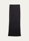 Helmut Lang Elastic Waist Skirt In Black