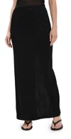 Helmut Lang Elastic Waist Skirt In Black