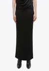 Helmut Lang Fluid Maxi Skirt In Black