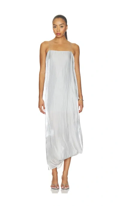 Helmut Lang Fluid Slip Dress In White