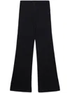Helmut Lang Fluid Straight-leg Trousers In 黑色