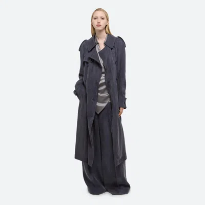 Helmut Lang Fluid Trench In Gray