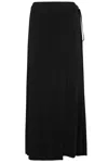 Helmut Lang Stretch-jersey Maxi Skirt In Black