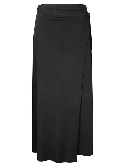 Helmut Lang Stretch-jersey Maxi Skirt In Black