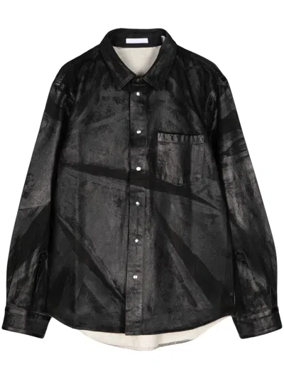 Helmut Lang Shirt Jacket In Black