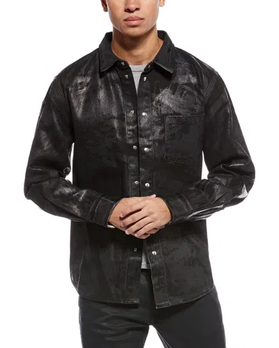 Helmut Lang Foil Shirt Jacket In Black
