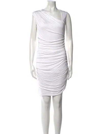 Pre-owned Helmut Lang For Intermix Cowl Neck Mini Dress In White