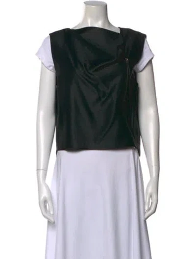 Pre-owned Helmut Lang For Intermix One-shoulder Mini Dress In Black