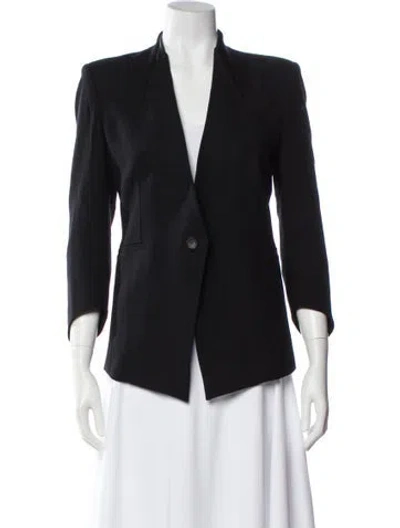 Pre-owned Helmut Lang For Intermix Silk Blazer In Black
