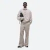 Helmut Lang Men's Funnel Neck Half-zip Sweatshirt Pullover In Stone
