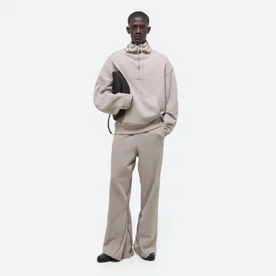 Helmut Lang Men's Funnel Neck Half-zip Sweatshirt Pullover In Stone