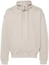 Helmut Lang Funnel-neck Sweatshirt In 灰色