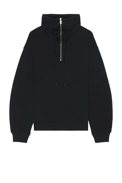 Helmut Lang Funnel Neck Sweatshirt In Black