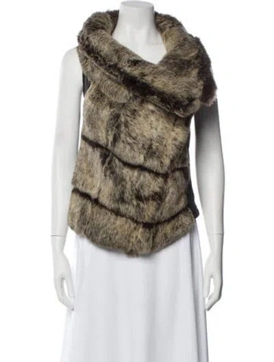Pre-owned Helmut Lang Fur Fur Jacket In Neutral