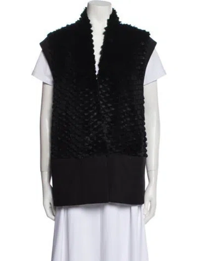 Pre-owned Helmut Lang Fur Jacket In Black