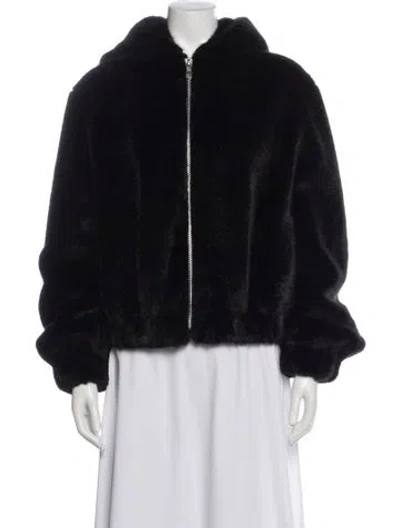 Pre-owned Helmut Lang Fur Jacket In Black