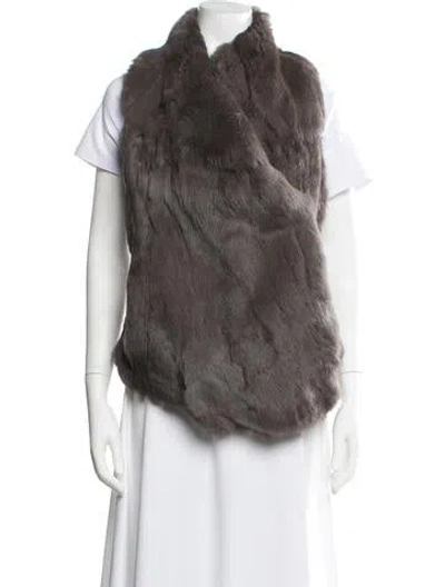 Pre-owned Helmut Lang Fur Jacket In Brown
