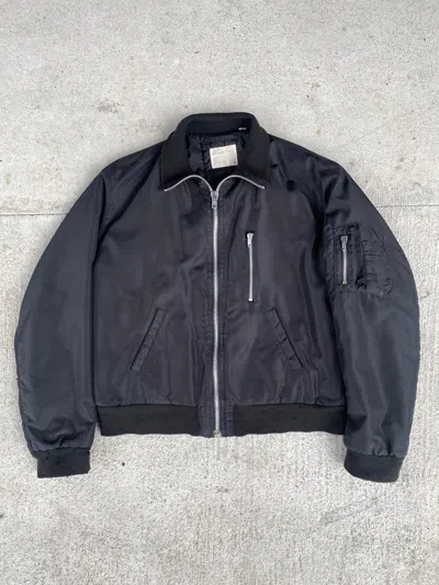 Pre-owned Helmut Lang F/w 1998 Ma-1 Bomber Jacket In Black