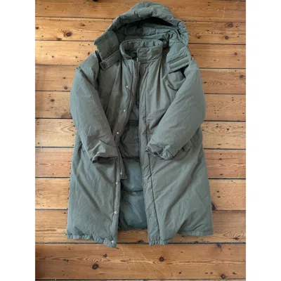 Pre-owned Helmut Lang Fw1999 Men's Down Filled Eskimo Coat In Green