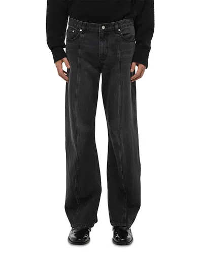 HELMUT LANG GALLERY RELAXED FIT SKI JEANS IN FADED BLACK