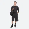 Helmut Lang Garment-dyed Long-sleeved Tee In Black