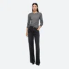 Helmut Lang Garment-dyed Long-sleeved Tee In Gunmetal